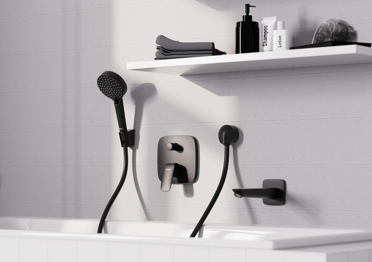 Hansgrohe Wanneneinlauf LOGIS DN 20 mit 195 mm Ausladung in Chrom