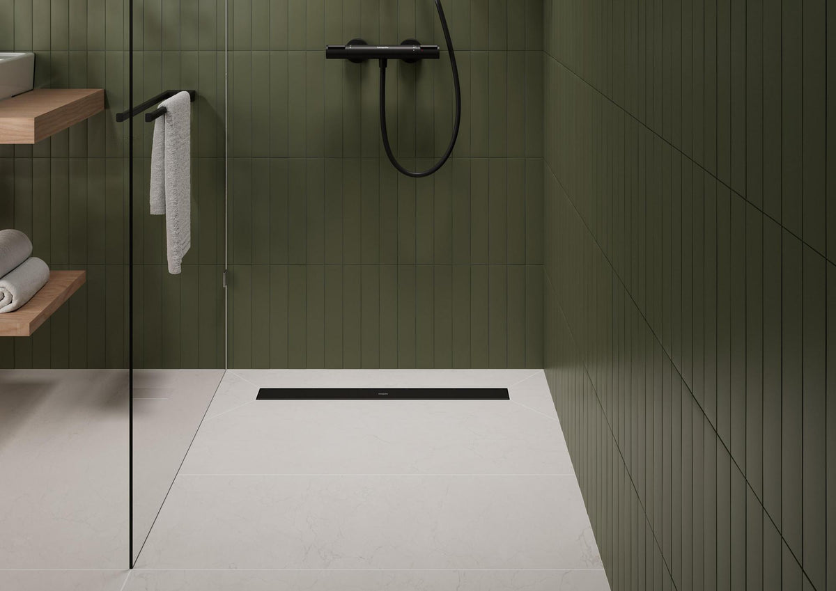 HANSGROHE RainDrain Go Duschrinne 700 mm Komplettset rückseitig befliesbar