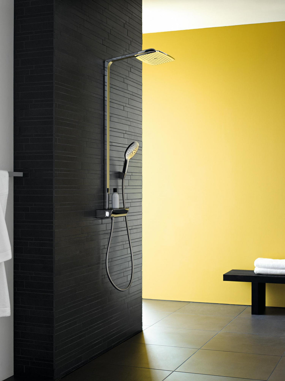 HANSGROHE Showerpipe Raindance Select E 360 mit Thermostat Ecostat Select – Chrom