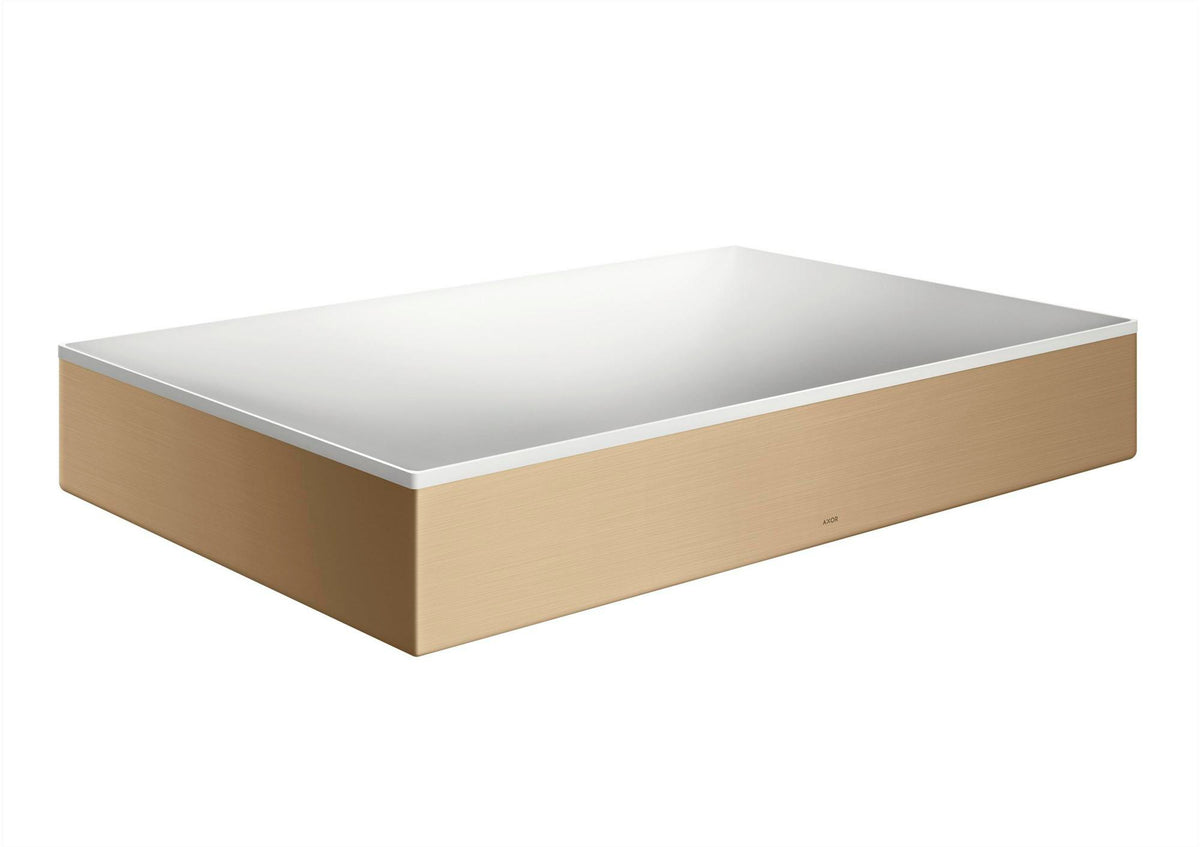 AXOR Suite Aufsatzwaschtisch 600x400mm SolidSurface mit chrom Designrahmen