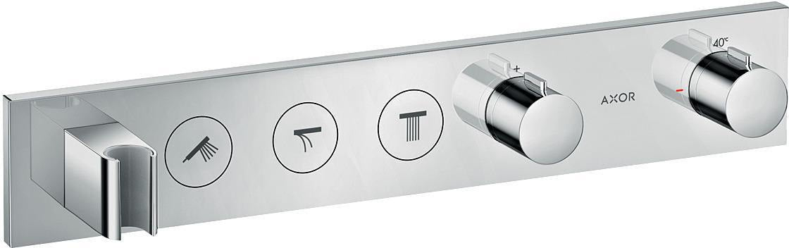 AXOR ShowerSolutions Select Thermostatmodul 530/90 Chrom – 3 Verbraucher, gleichzeitige Nutzung