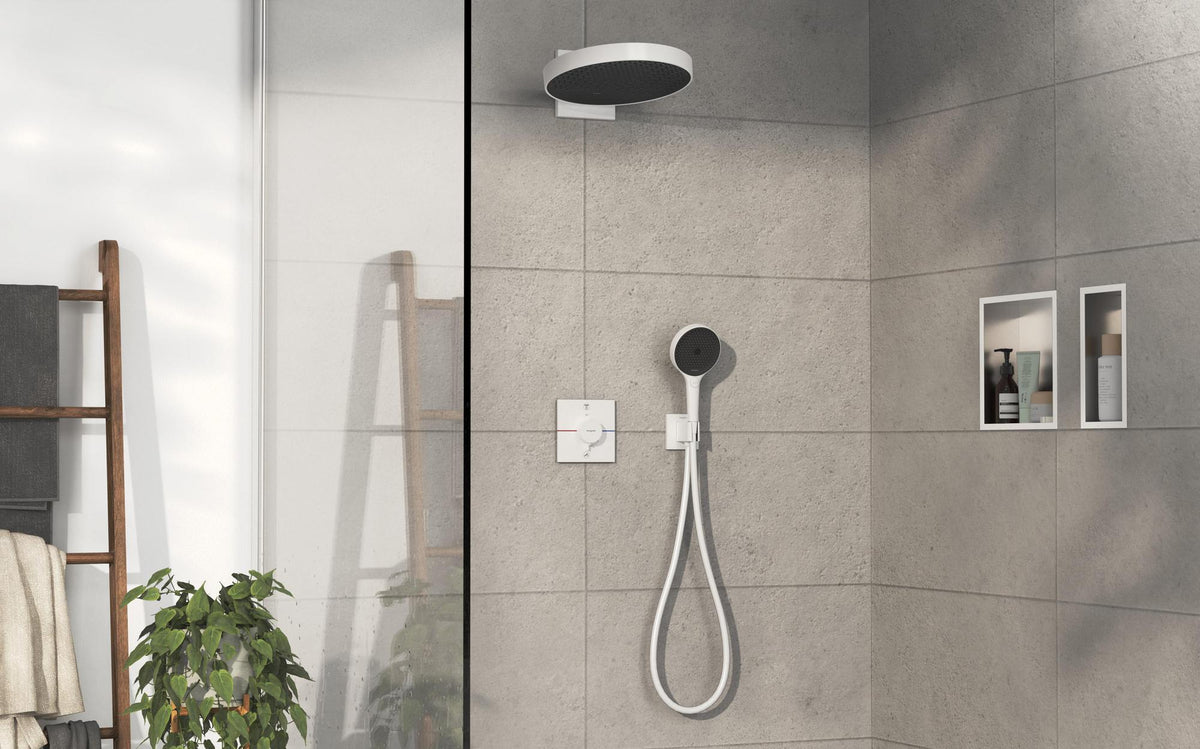 HANSGROHE ShowerSelect Comfort E Thermostat Fertigmontageset UP Chrom für 2 Verbraucher