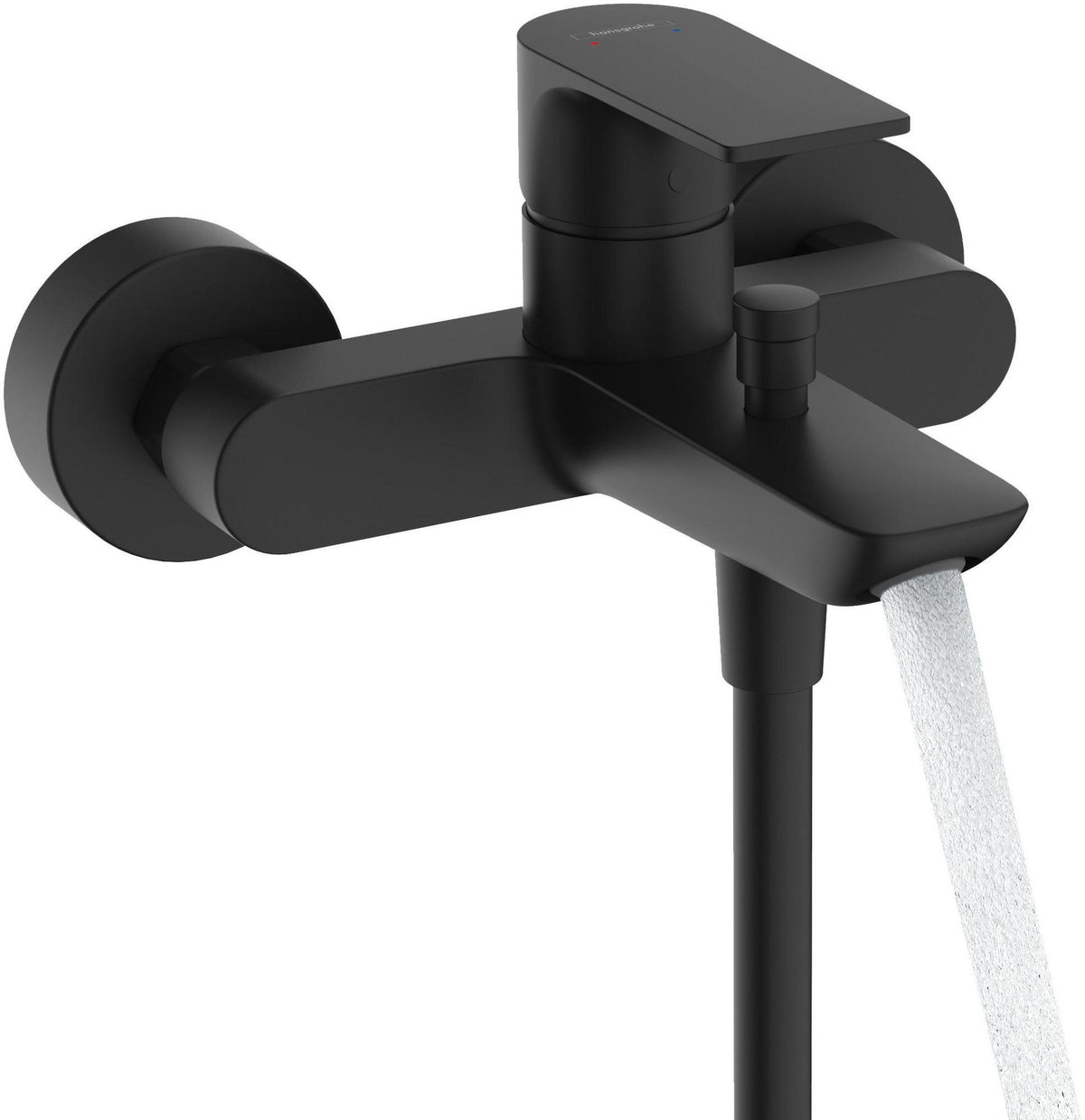 HANSGROHE Rebris E Einhebel-Wannenmischer Aufputz Chrom – Wandmontage, Temperaturbegrenzung