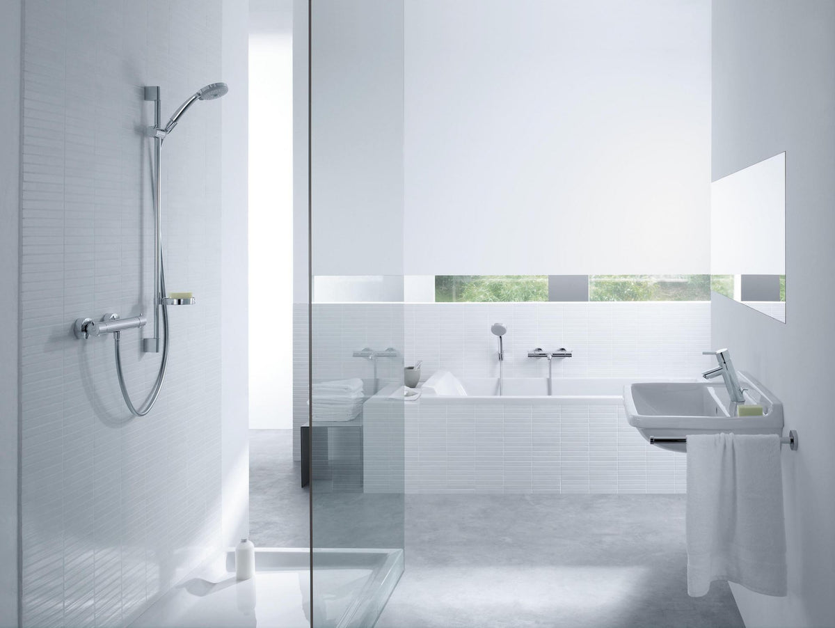 HANSGROHE Brausekombi Croma 100 Ecostat 1001 SL mit Unica'C Brausestange 900 mm Chrom