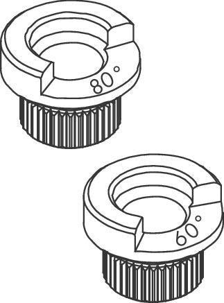 HG Anschlagring Set 60/80 Grad für Talis Waschtischmischer 250 von Hansgrohe – Chrom