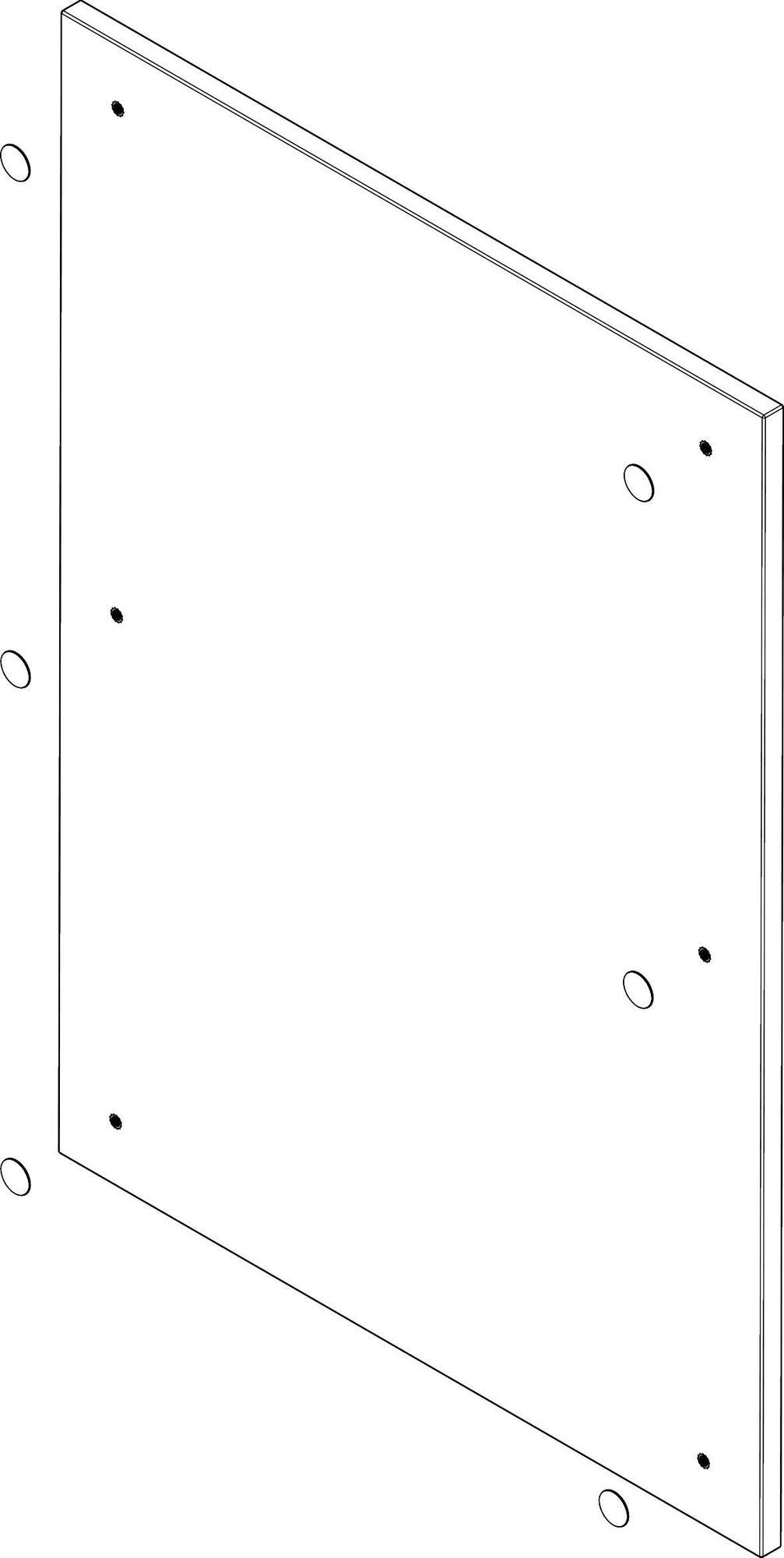 HANSGROHE Xilesa Aufdoppelseite 480x380 mm ECHKu. Abdeckung D14 – Ersatzteil für Badmöbel