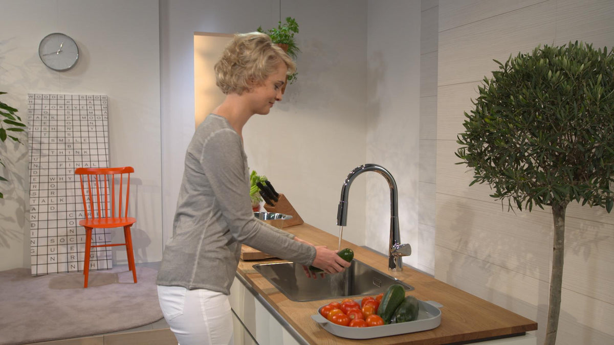 HANSGROHE Talis S 2jet Einhebel-Küchenmischer mit Ausziehbrause, ComfortZone 200, Chrom
