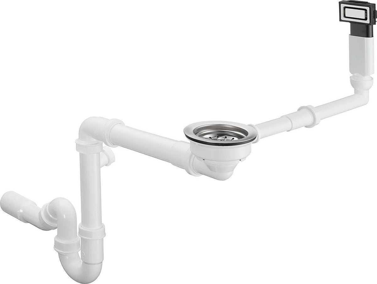 Hansgrohe Manuelle Ab- und Überlaufgarnitur 660 D14-10 BSO Edelstahl