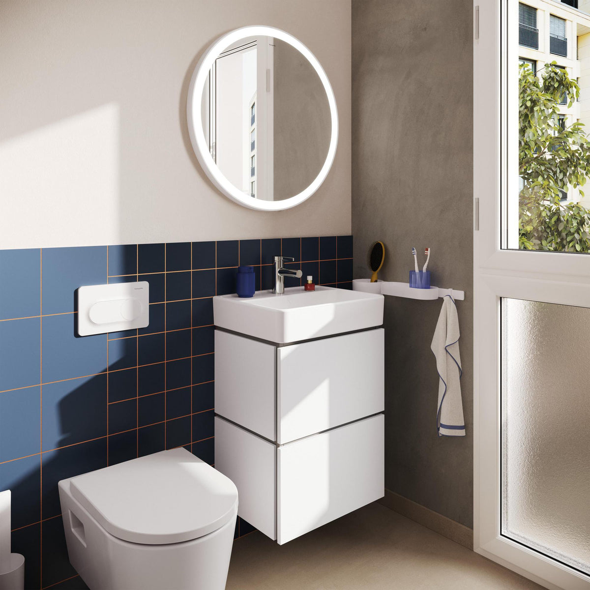 Hansgrohe Zesis S Waschtisch-Einhebelmischer 70 mm mit Metall-Zugstangen-Ablaufgarnitur verchromt