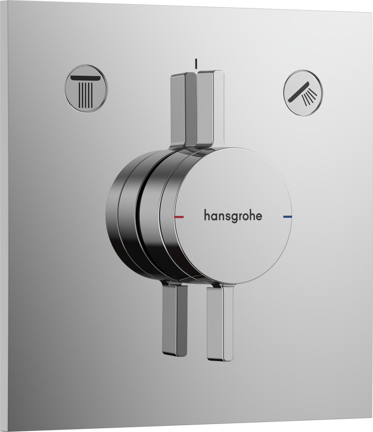 HANSGROHE DuoTurn E Unterputz-Mischer 2 Verbraucher Chrom – Thermostat & Umsteller