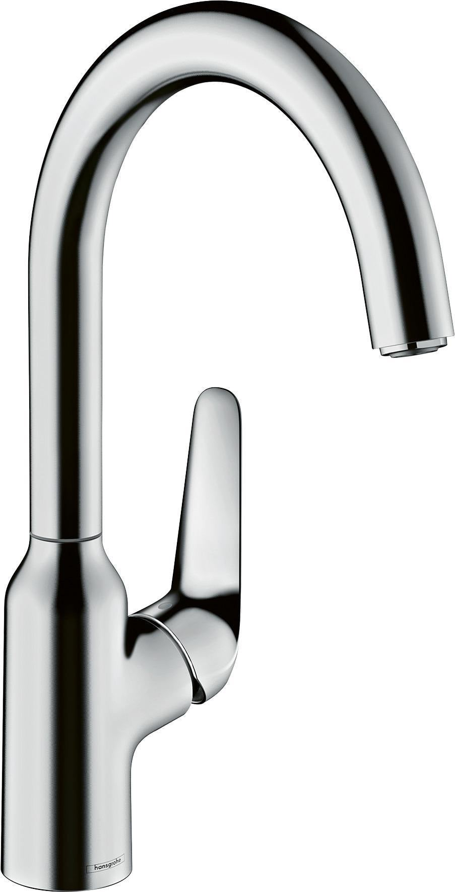 HANSGROHE HG Spültischmischer 220 Schwenkauslauf M421-H220 Chrom – ComfortZone 220, 360° Schwenkbereich