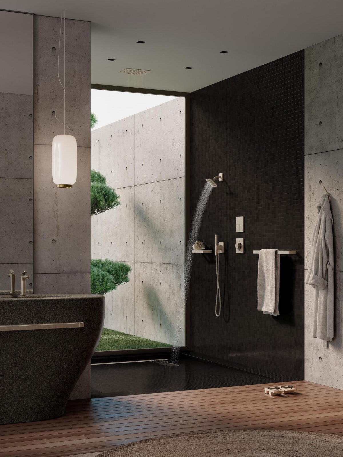 AXOR ShowerSelect ID HighFlow Thermostat Unterputz softsquare chrom – Präzise Temperatur- und Volumensteuerung