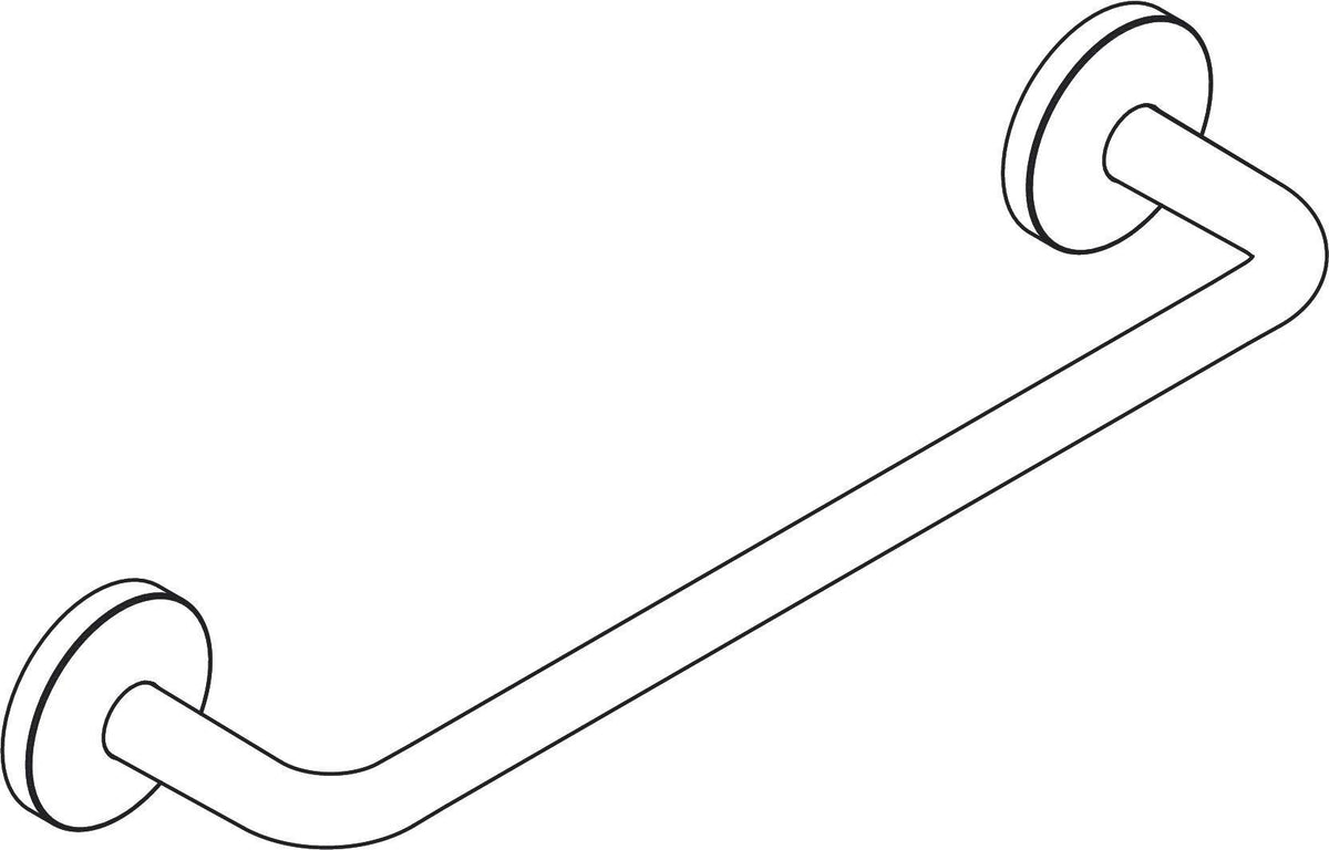 AXOR Universal Circular Haltestange 355 mm chrom – Wandmontage, Metall, verdeckte Befestigung