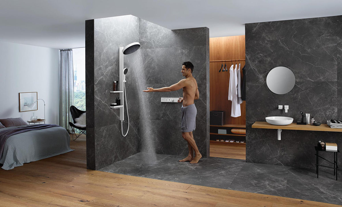 HANSGROHE RainSelect Thermostat Unterputz Fertigset für 2 Verbraucher, verchromt