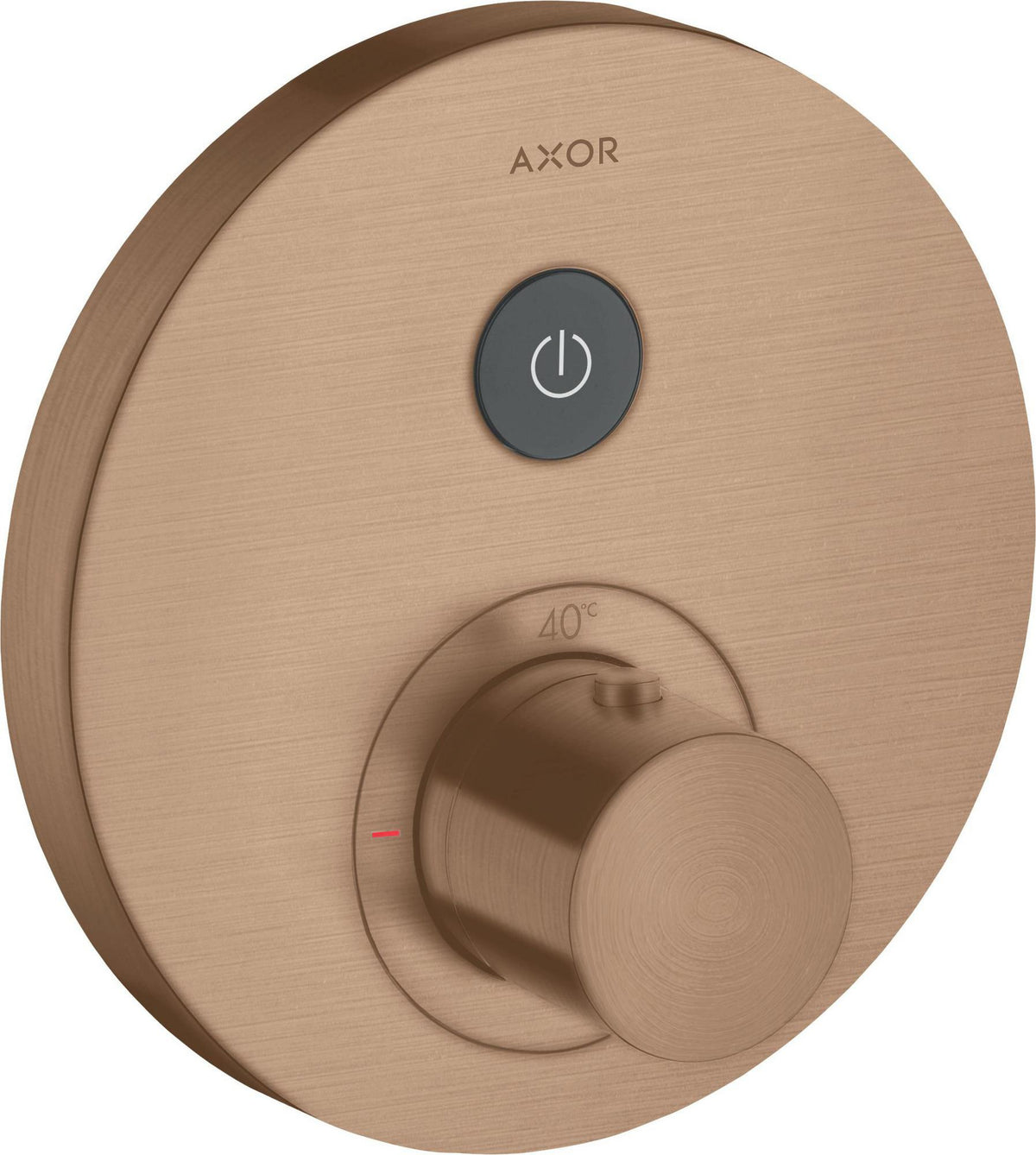 AXOR ShowerSelect Round Unterputz Thermostat für 1 Verbraucher, Chrom – komfortable Select-Technologie