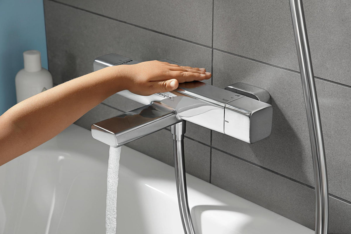 HANSGROHE Ecostat E Wannenthermostat Aufputz Chrom mit CoolContact