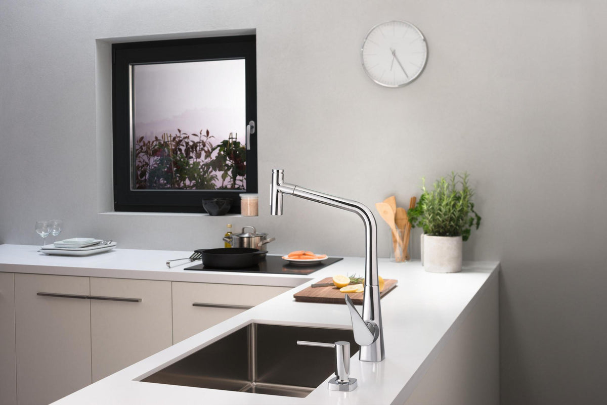 HANSGROHE HG Spültischmischer 320 Select 2jet sBox Ausziehbrause M7117-H320 chrom