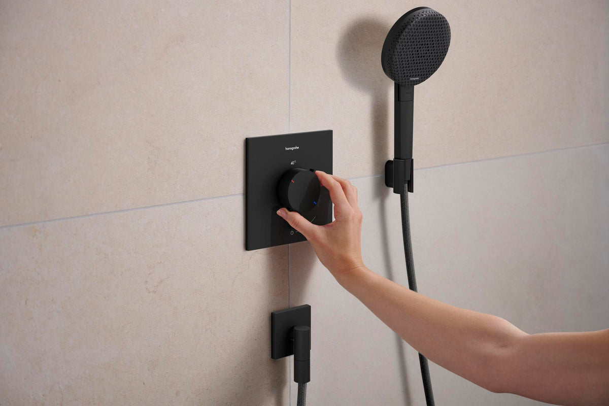 HANSGROHE Porter Fine Brausehalter – Wandhalterung aus Metall für konische Brauseschläuche