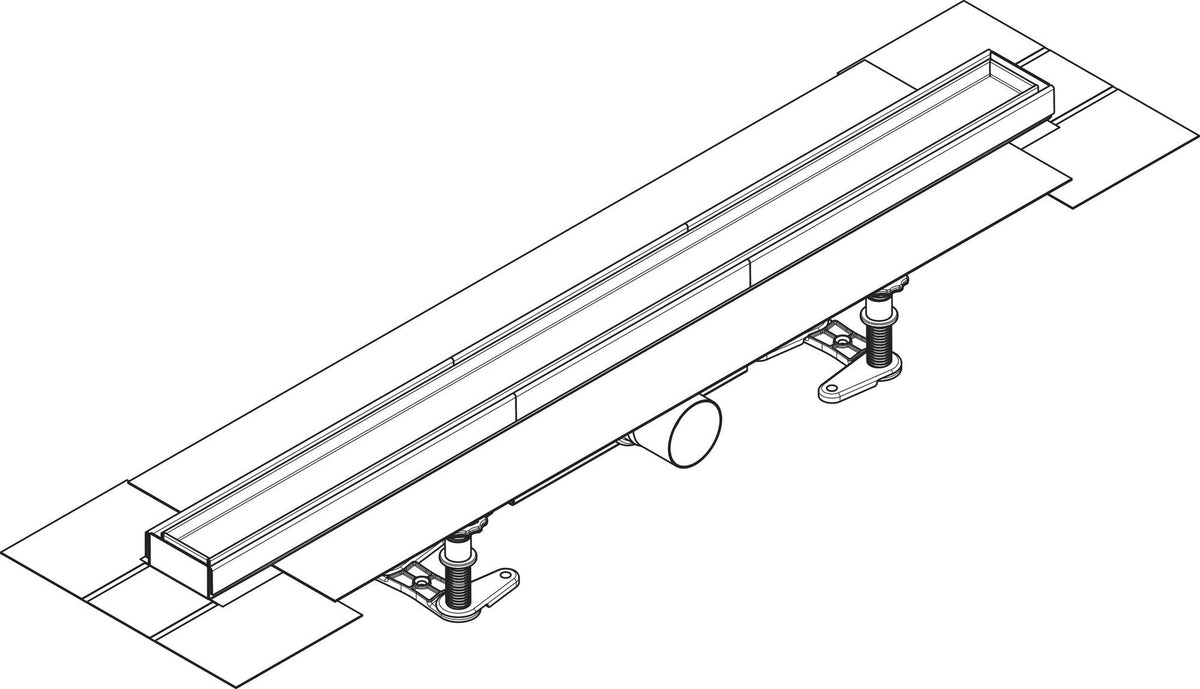 HANSGROHE RainDrain Compact Duschrinne 1200 mm Komplettset befliesbar