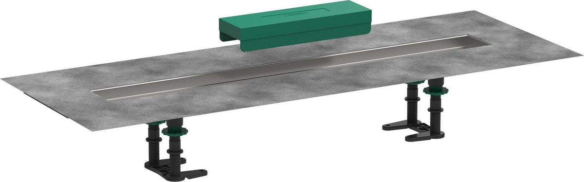 HANSGROHE Installationsset uBox universal für Duschrinnen Fertigsets 600 mm – vormontiertes Dichtvlies & Stellfüße
