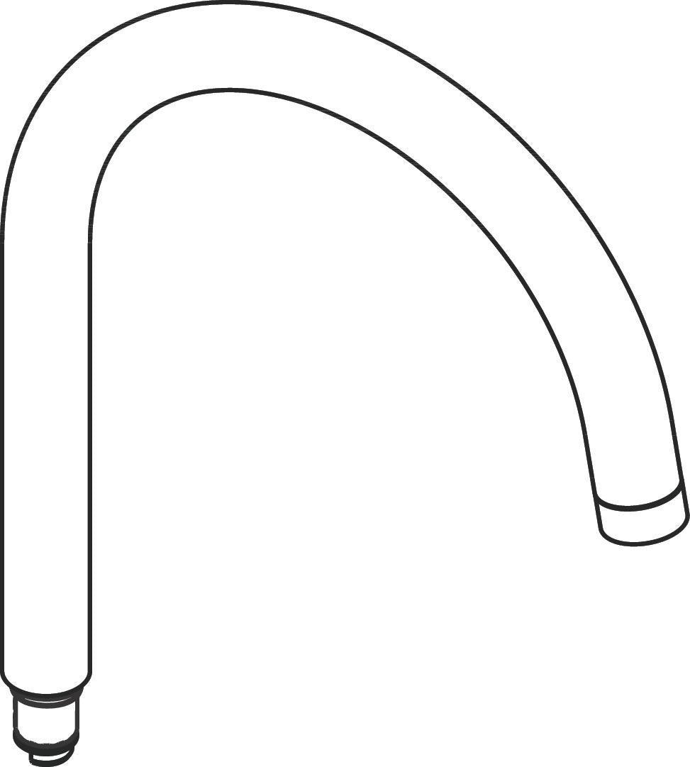 AXOR Massaud Absperrventil Chrom – Hansgrohe Ersatzteil für Brausestange 22 mm