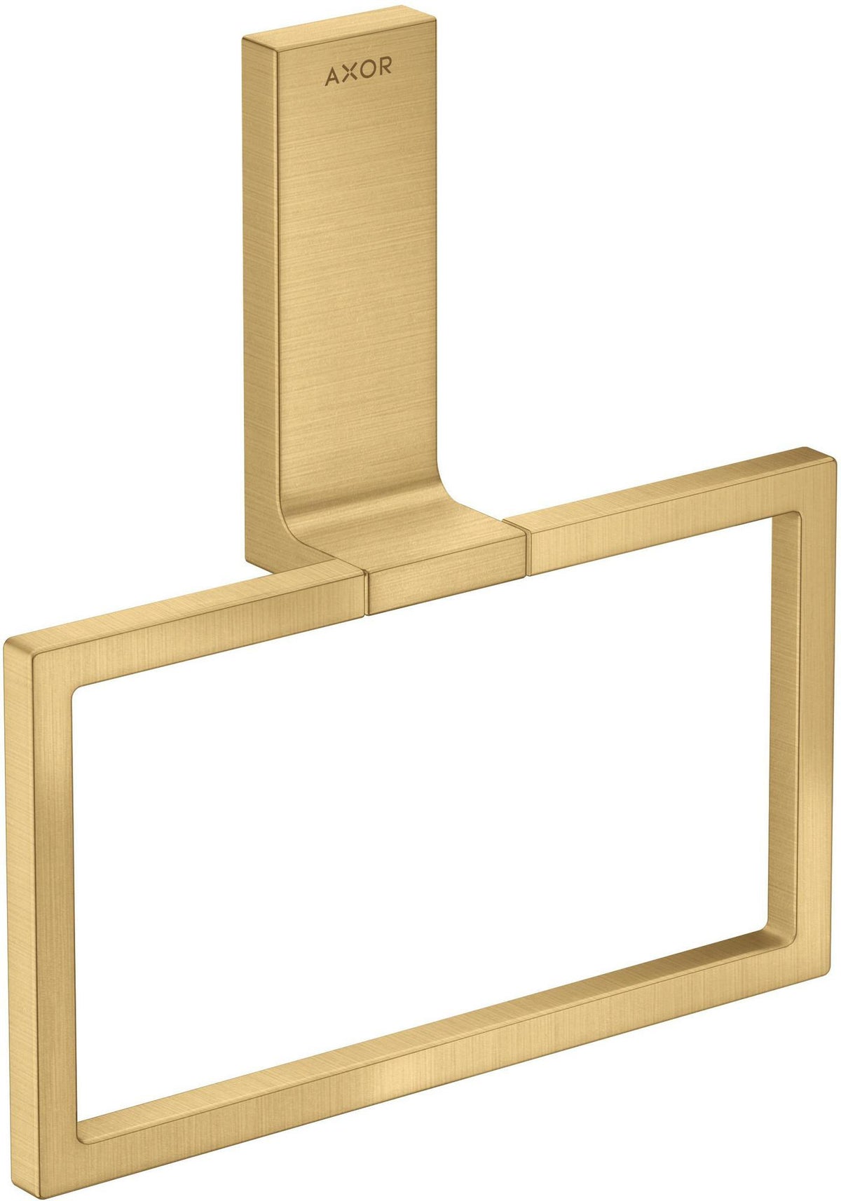 AXOR Universal Handtuchring in polished gold optic – schwenkbar, Wandmontage, verdeckte Befestigung