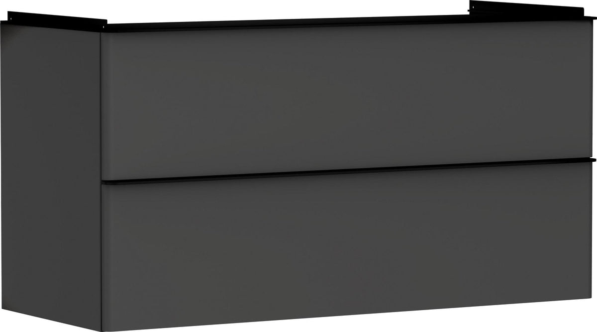 HANSGROHE Xelu Q Waschtischunterschrank 1180 mm weiß hochglanz mit 2 Schubkästen und SoftClose