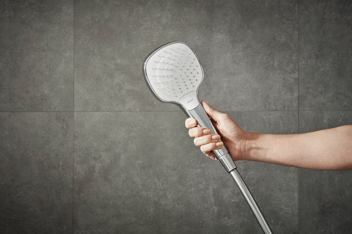 HANSGROHE Handbrause Croma Select E Vario 110 mm weiß/chrom – 3 Strahlarten mit Select-Taste