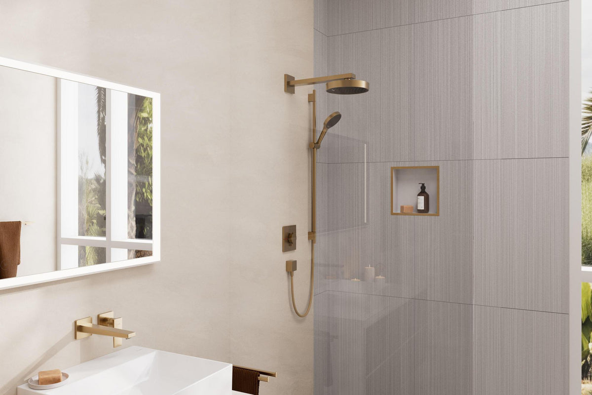 Hansgrohe FixFit Square Schlauchanschluss mit Rückflussverhinderer, chrom