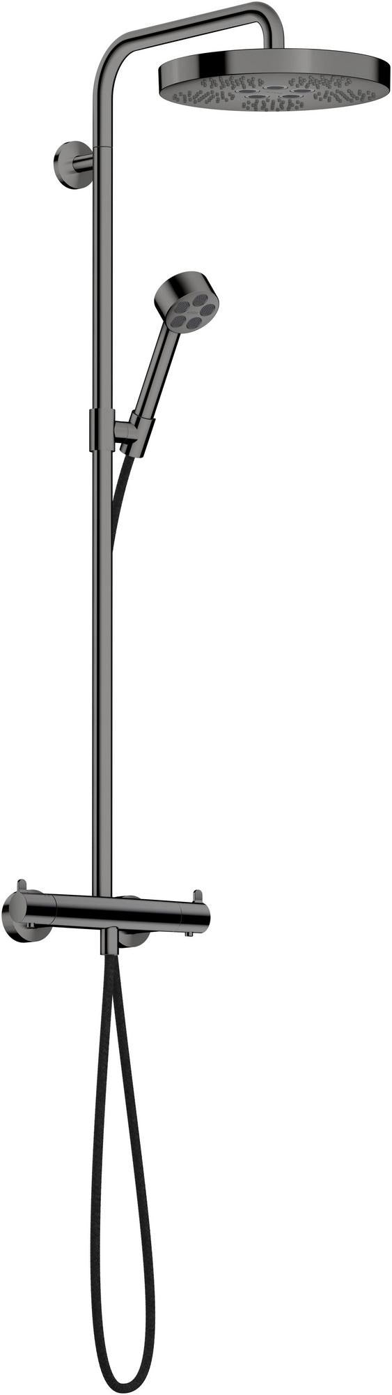 AXOR One Showerpipe mit Thermostat und Kopfbrause 280 1jet in Chrom