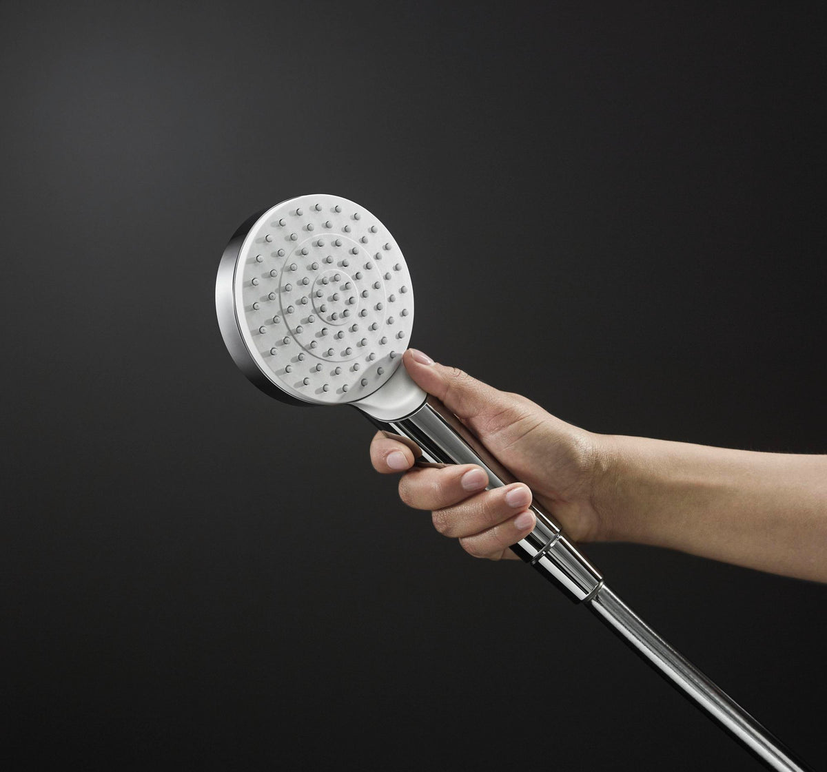 HANSGROHE Crometta Handbrause 100 mm EcoSmart 1 Strahl weiß/chrom – Wasser sparen