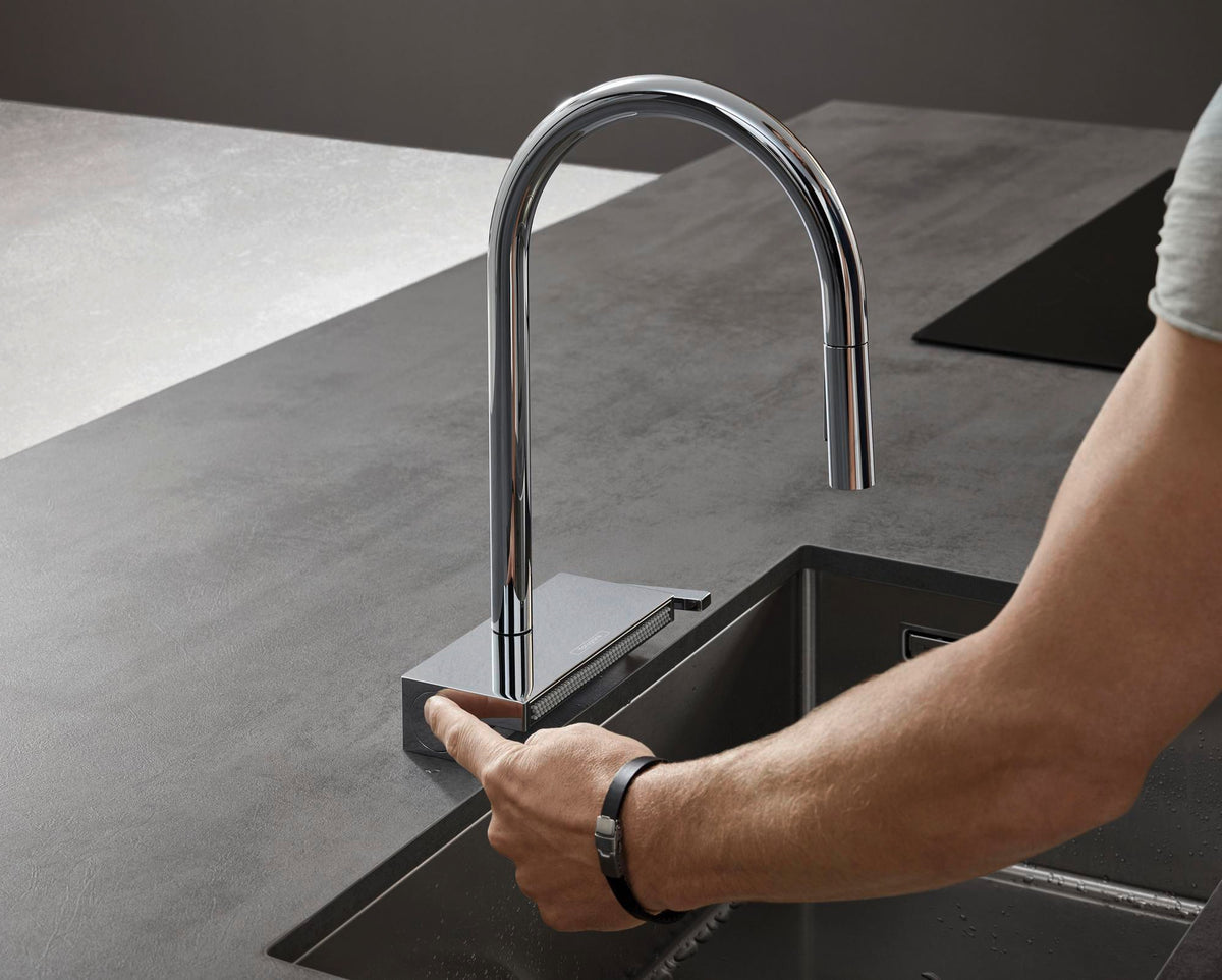 Hansgrohe HG Spültischmischer 170 Aquno Select M81 mit Ausziehbrause 3jet Chrom