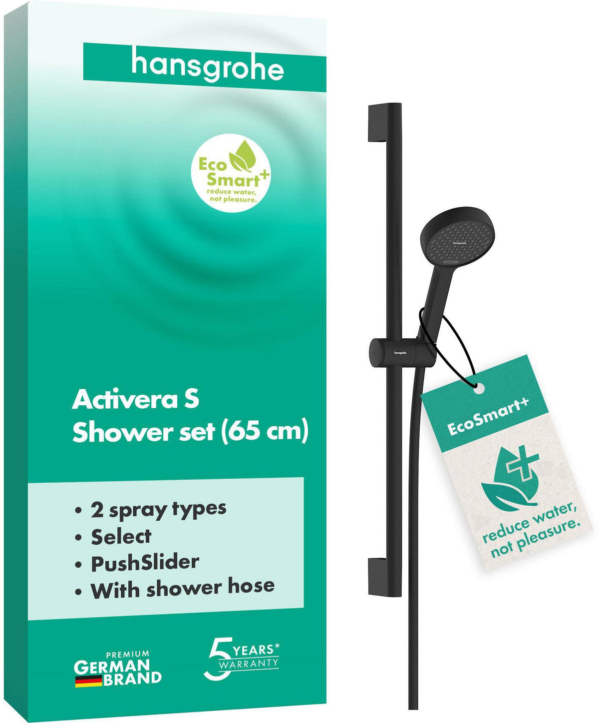 HANSGROHE Activera Select S 95 2jet EcoSmart+ Brauseset mit Brausestange Typ 65 chrom