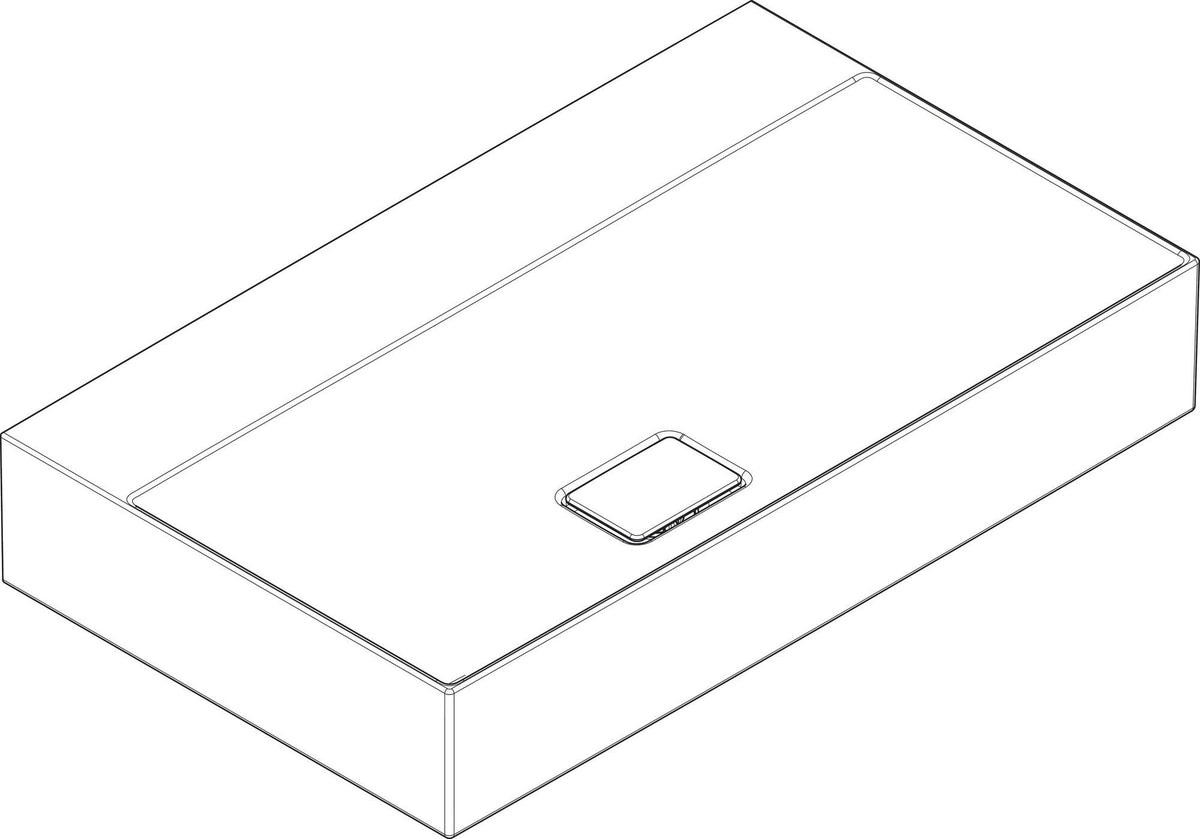 HANSGROHE Xevolos E Aufsatzwaschtisch 800x480mm weiß geschliffen mit SmartClean