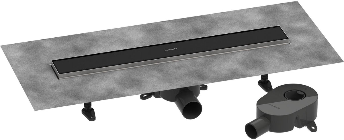 HANSGROHE RainDrain Go Duschrinne 600 mm Komplettset rückseitig befliesbar