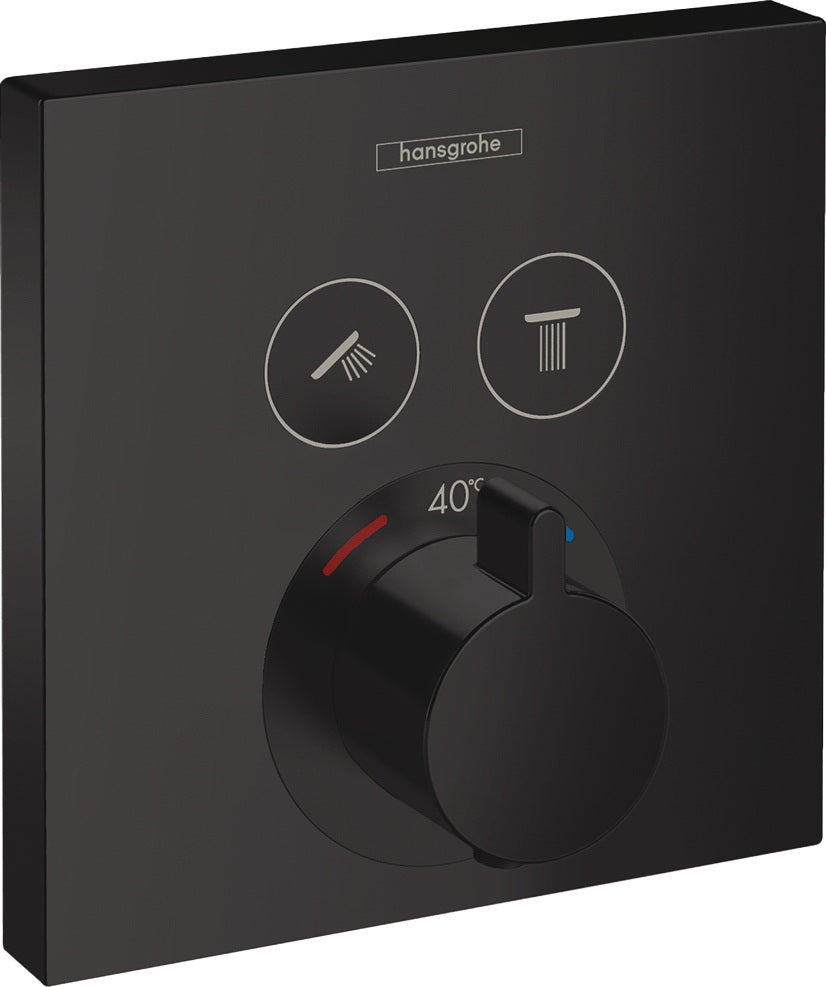 HANSGROHE ShowerSelect UP Thermostat für 2 Verbraucher – Chrom, Select-Button, thermostatische Regelung