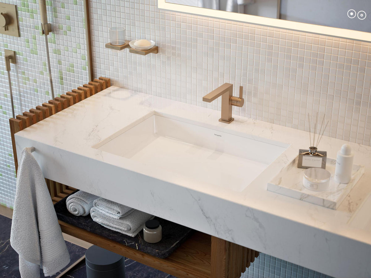 Hansgrohe Tecturis E Waschtisch-Einhandhebelmischer mit ComfortZone 110 und CoolStart