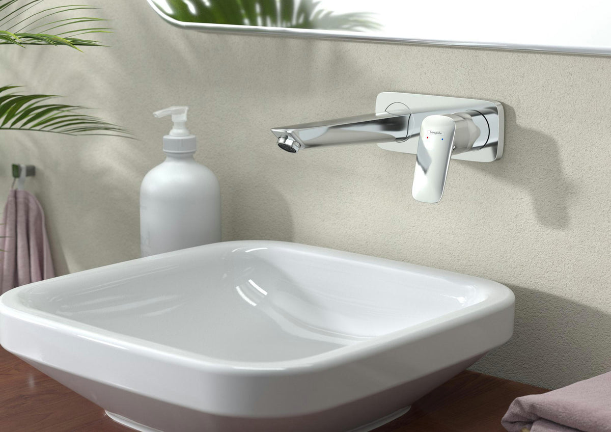 HANSGROHE Logis Einhebel-Waschtischmischer Unterputz DN 15 mit 195 mm Auslauf in Chrom