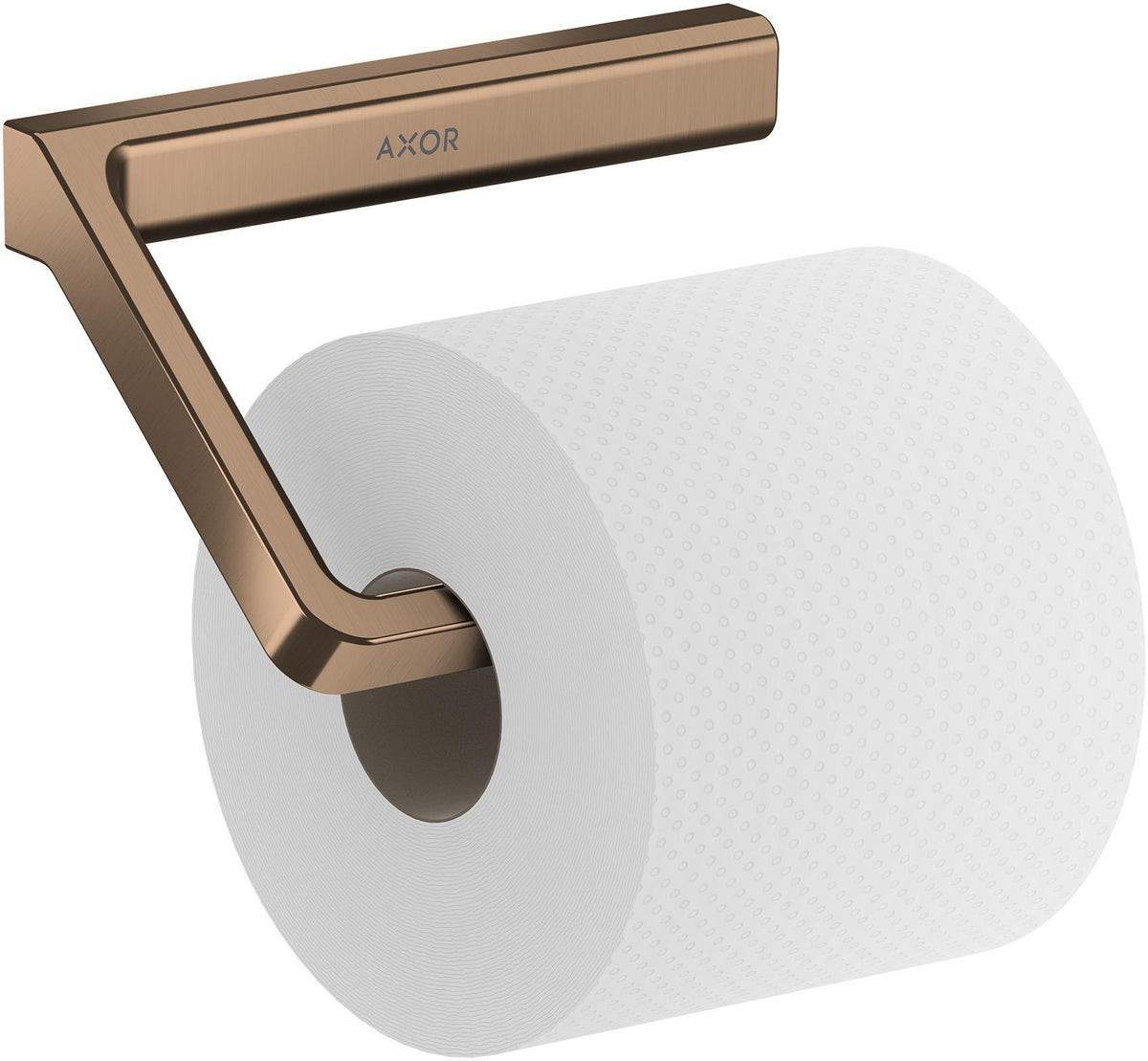 AXOR Universal Papierrollenhalter in Chrom – Wandmontage, verdeckte Befestigung, Softsquare Design
