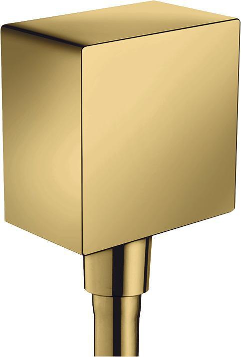 Hansgrohe FixFit Square Schlauchanschluss mit Rückflussverhinderer, chrom