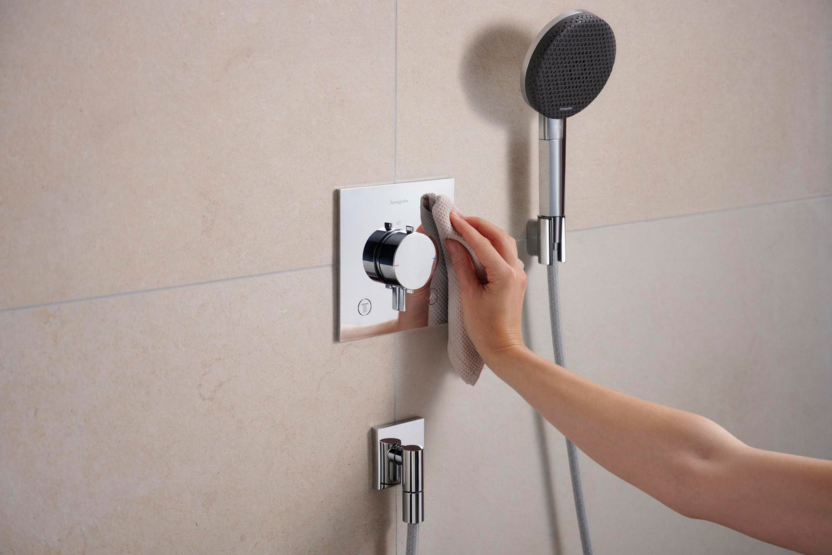 HANSGROHE Porter Fine Brausehalter – Wandhalterung aus Metall für konische Brauseschläuche