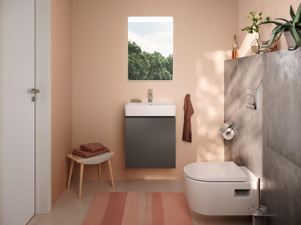Hansgrohe Xanuia Q Handwaschbecken 360 mm Weiß mit Hahnloch und Überlauf, Keramik