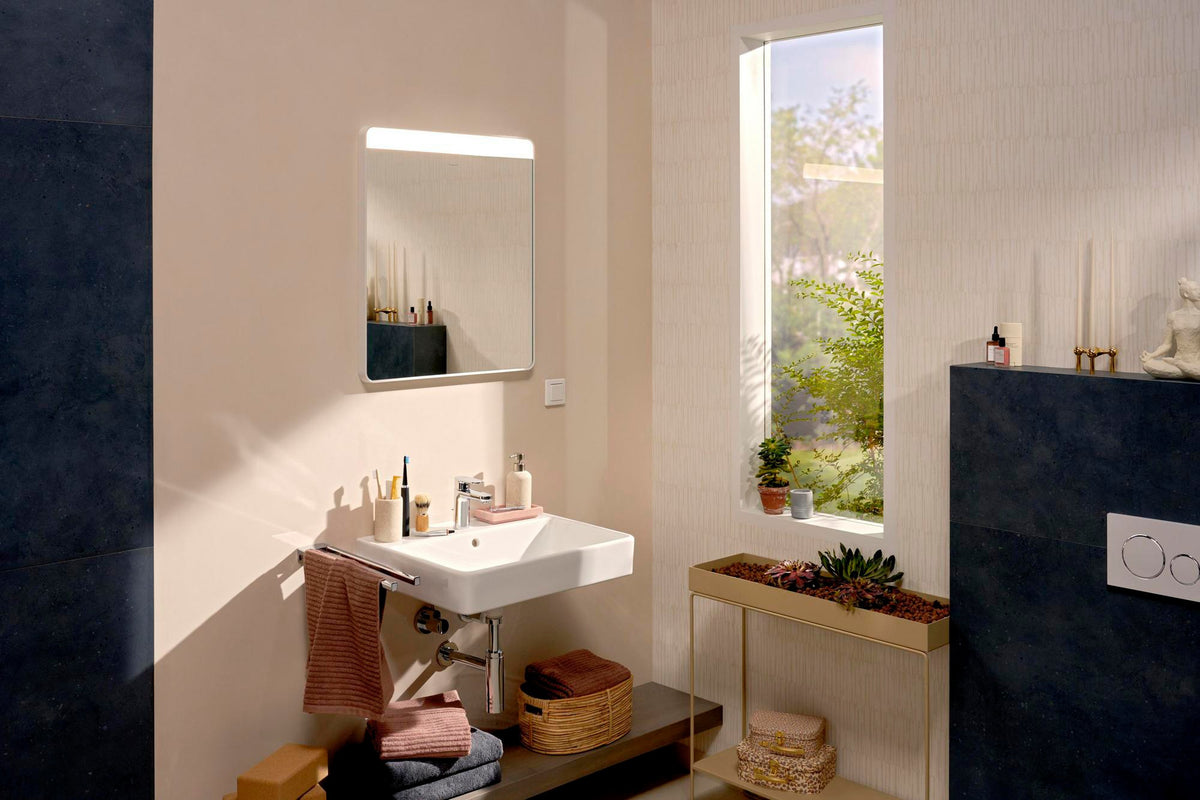 Hansgrohe AddStoris Handtuchhalter 2-armig 445 mm Chrom – Wandmontage, verdeckte Befestigung