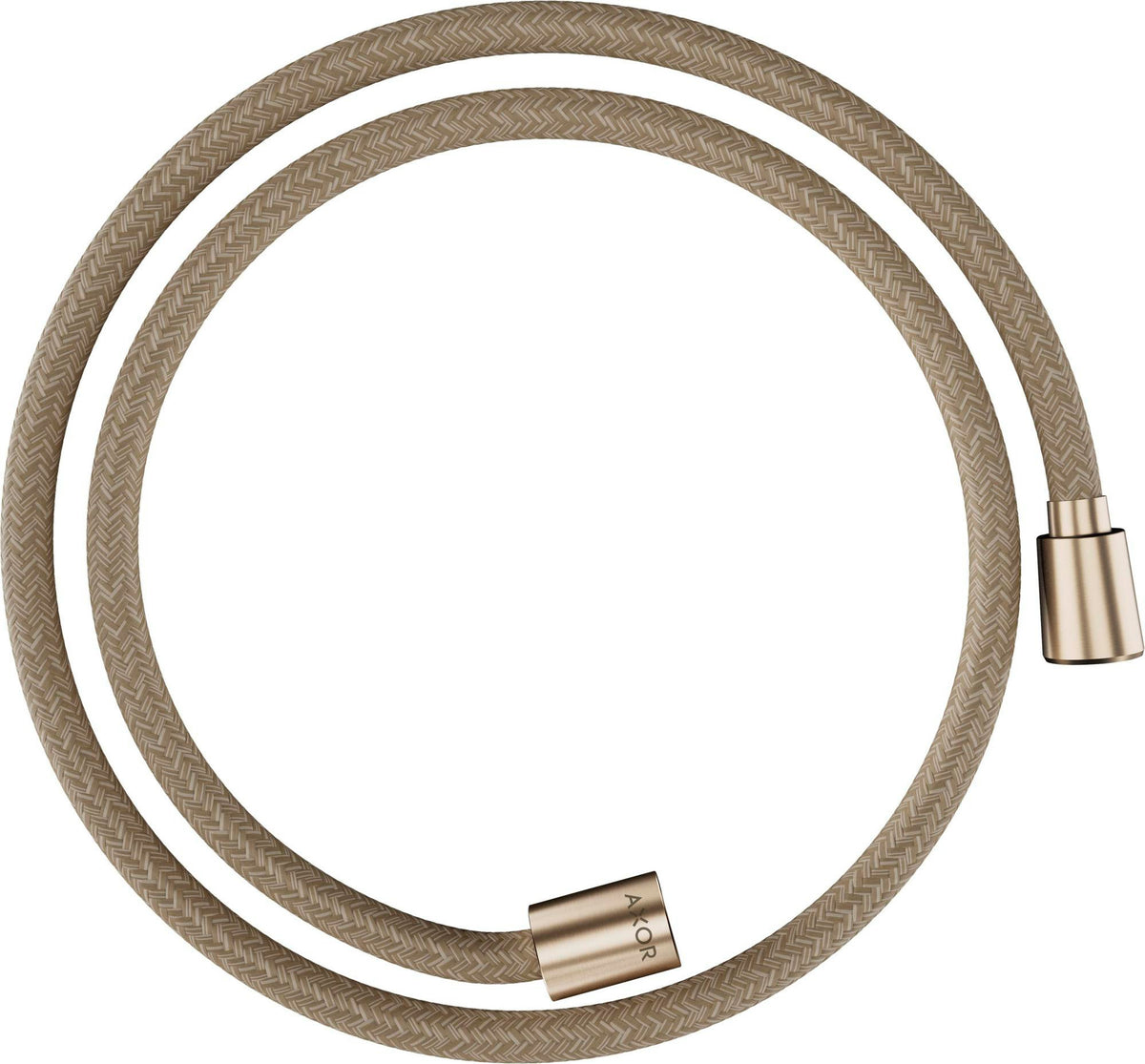 AXOR ShowerSolutions Textilbrauseschlauch 125 cm Chrom – recyceltes PET, drehwirbel- und knickgeschützt