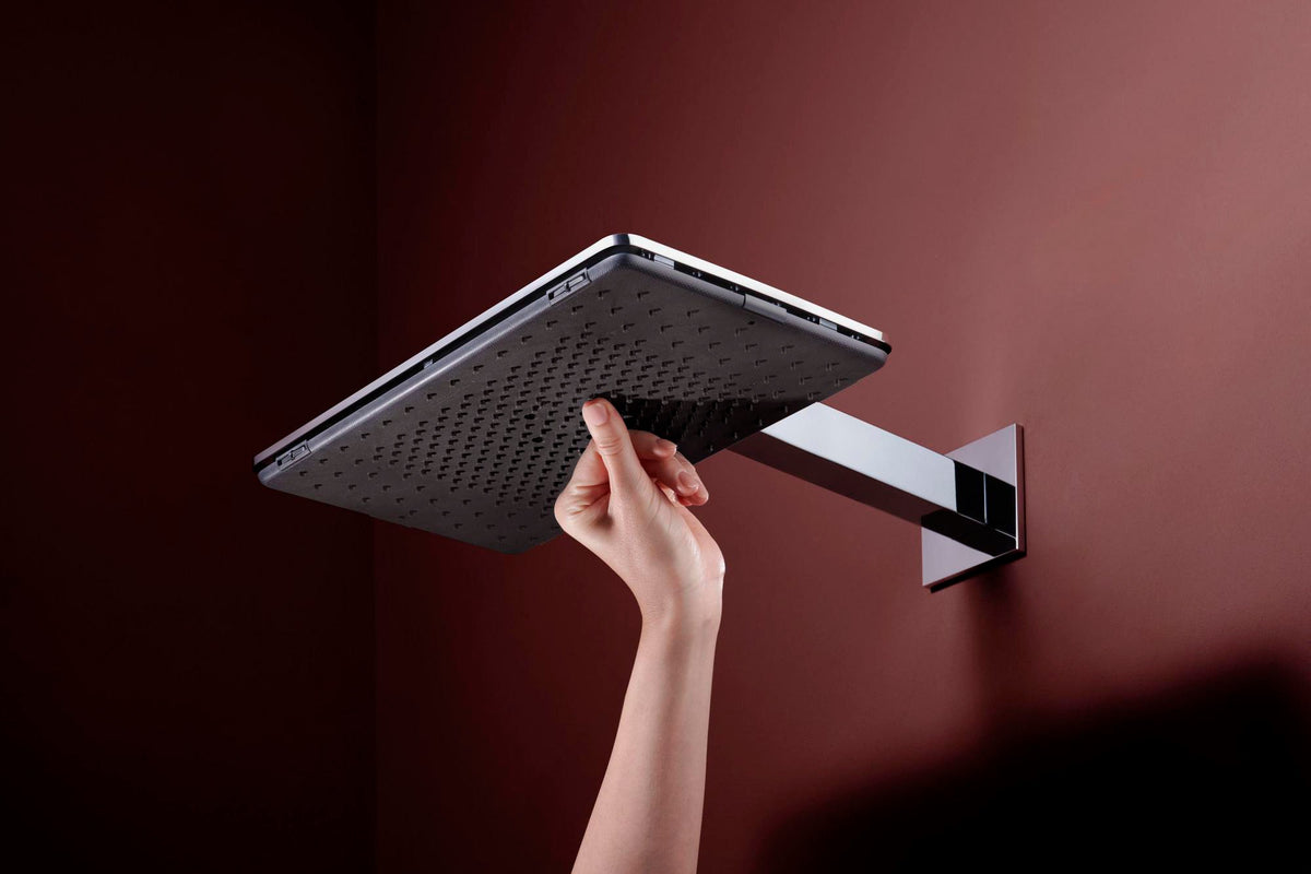 HANSGROHE Kopfbrause Raindance Alive Q 210/340 1jet EcoSmart BBC – Rechteckig, 214 x 343 mm, Rain & PowderRain