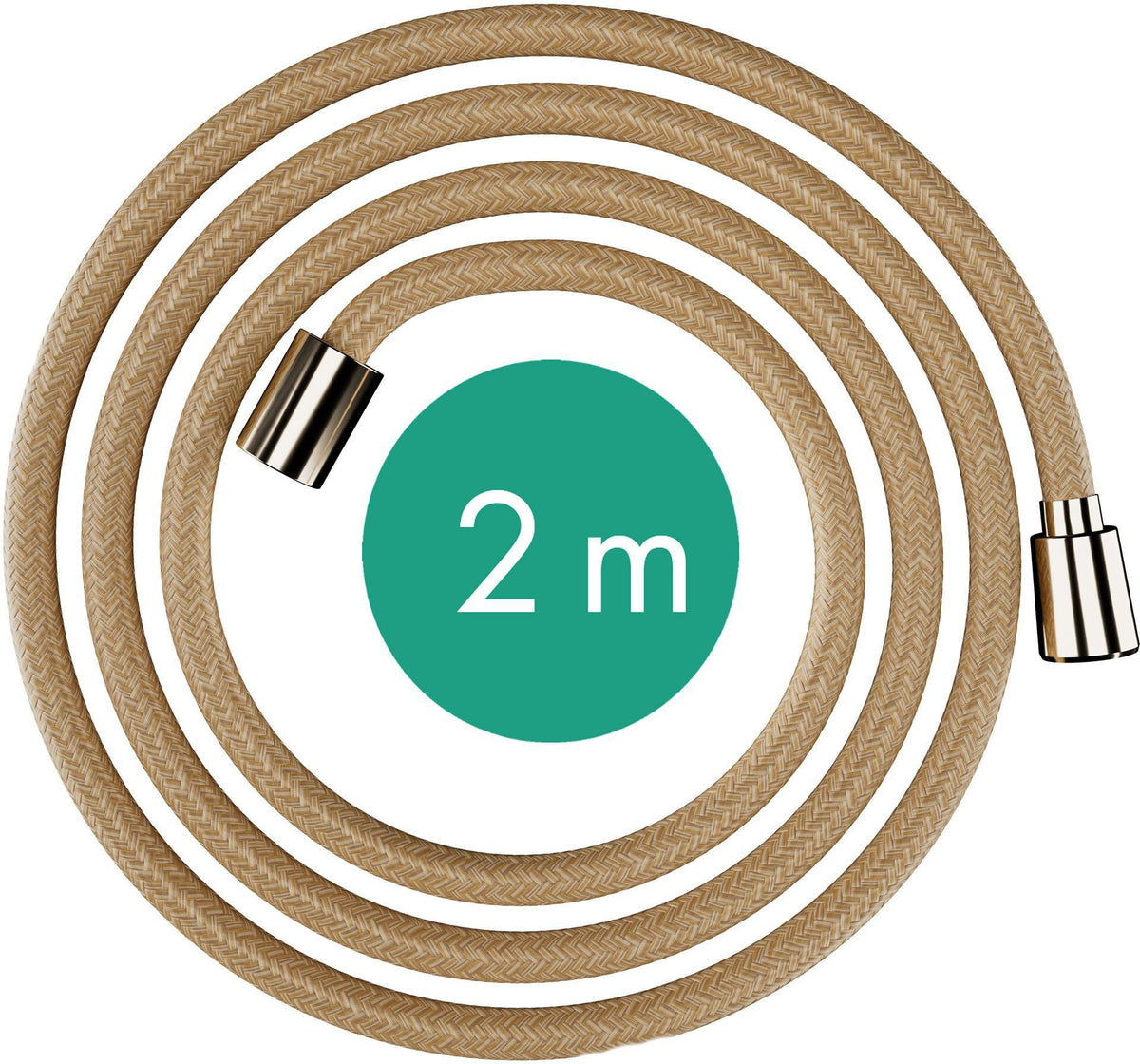 HANSGROHE Designflex Textilbrauseschlauch 200 cm Chrom – drehwirbelfest & recycelt