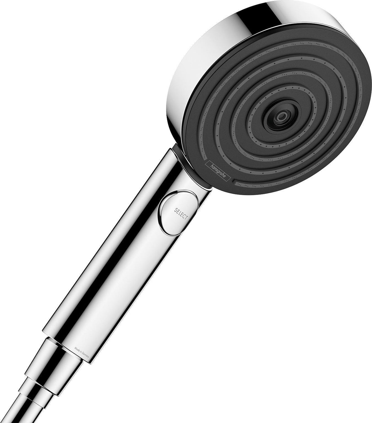 AXOR Pulsify Select S Handbrause 105 mm Chrom – 3 Strahlarten mit PowderRain & Select-Taste