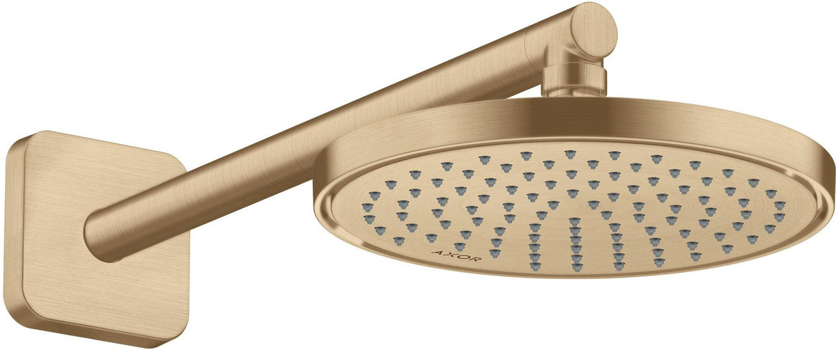 AXOR Brausearm 390mm DN 15 softsquare polished red gold – Wandmontage, Messing
