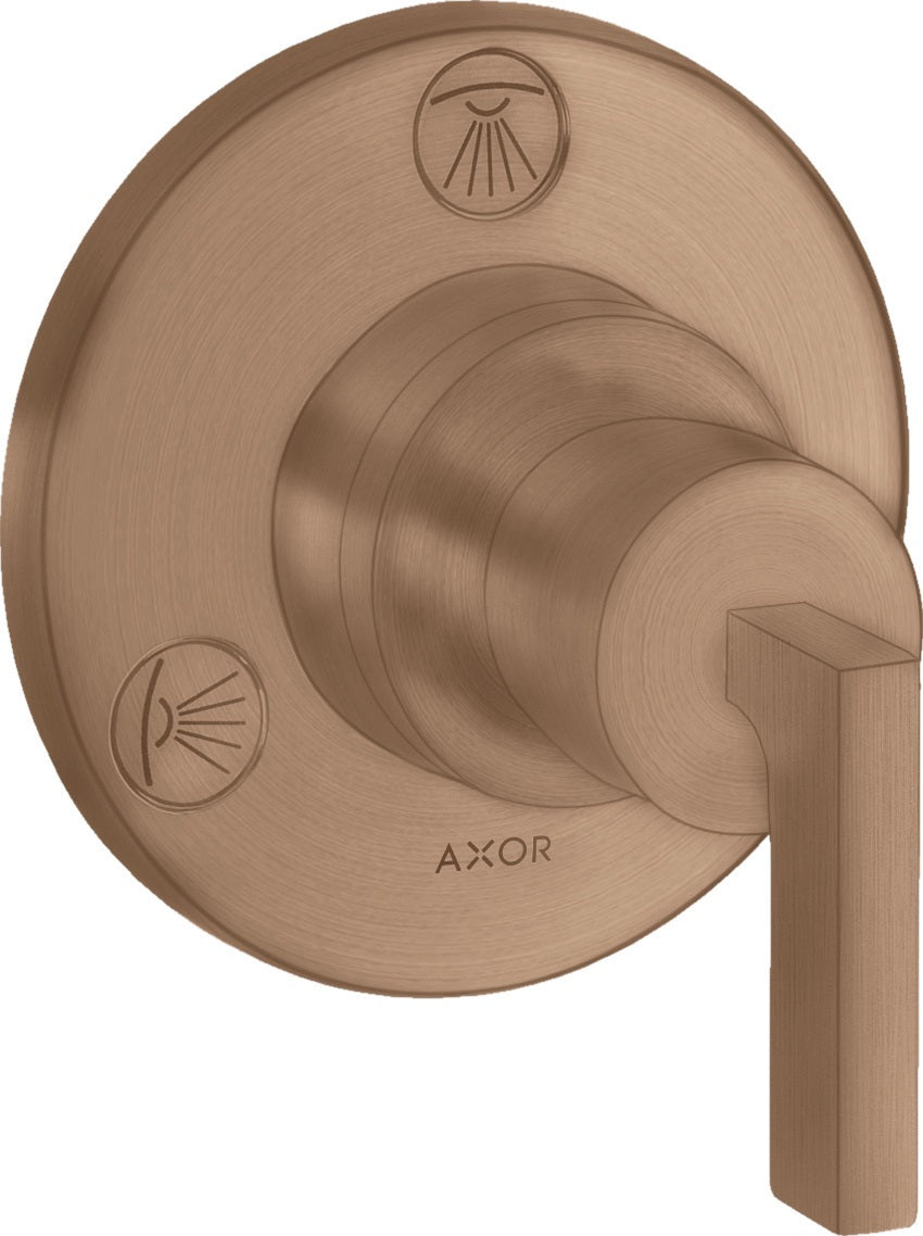 AXOR Citterio Ab-/Umstellventil Unterputz mit Hebelgriff, chrom – DN20, Messing