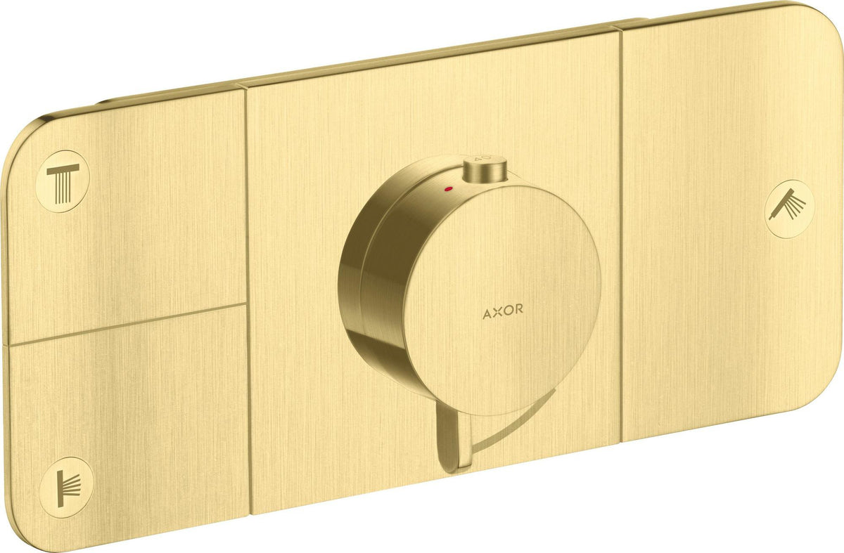 AXOR One Thermostatmodul für 3 Verbraucher – Chrom, Select-Tasten, Eco-Funktion